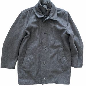 London Fog Grey Trench Coat Jacket Outerwear Cold